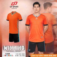 Bộ quần áo bóng đá CP Sport WINNING vải thun lạnh chính hãng nhiều màu hồng 2