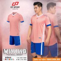 Bộ quần áo bóng đá CP Sport WINNING vải thun lạnh chính hãng nhiều màu hồng 2