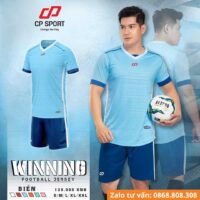 Bộ quần áo bóng đá CP Sport WINNING vải thun lạnh chính hãng nhiều màu hồng 2