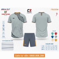 Bộ quần áo bóng đá CR BREAKOUT chính hãng CR Sport nhiều màu vàng be