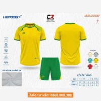 Bộ quần áo bóng đá CR Sport LIGHTNING chính hãng nhiều màu vàng be