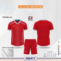 Bộ quần áo bóng đá CR Sport ROMANTIC chính hãng nhiều màu đỏ