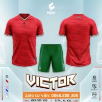 Bộ quần áo bóng đá Egan VICTOR Vải E-COOLDRY cao cấp chính hãng nhiều màu vàng 1