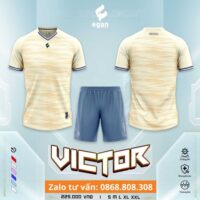 Bộ quần áo bóng đá Egan VICTOR Vải E-COOLDRY cao cấp chính hãng nhiều màu vàng 1