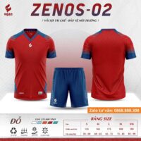 Bộ quần áo bóng đá Egan ZENOS 02 Vải E-COOLDRY cao cấp chính hãng nhiều màu xanh blue 1