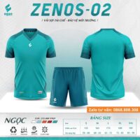 Bộ quần áo bóng đá Egan ZENOS 02 Vải E-COOLDRY cao cấp chính hãng nhiều màu xanh blue 1