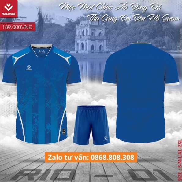 Bộ quần áo bóng đá Hacorio RIO 01 chính hãng vải sợi Dri Fit nhiều màu