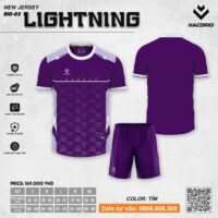 Bộ quần áo bóng đá Hacorio RIO 02 Lightning chính hãng vải sợi Dri Fit nhiều màu tím 1
