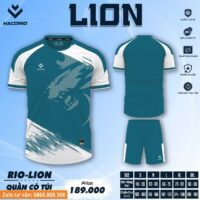 Bộ quần áo bóng đá Hacorio RIO LION chính hãng vải sợi Dri Fit nhiều màu xanh navy