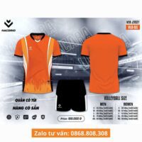 Bộ quần áo bóng đá Hacorio VLB 02 chính hãng vải Dri Fit nhiều màu cam