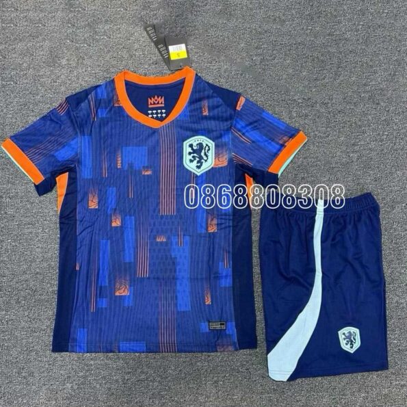 Bộ quần áo bóng đá KNVB đội tuyển Hà Lan sân khách màu xanh 2024 away