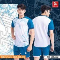 Bộ quần áo bóng đá phủi thiết kế Justplay JS – 01 chính hãng nhiều màu trắng 1