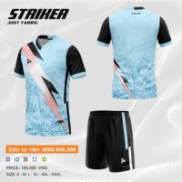 Bộ quần áo bóng đá phủi thiết kế Justplay Striker nam nữ chính hãng nhiều màu trắng xanh blue 2