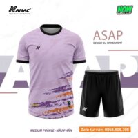 Bộ quần áo bóng đá thiết kế Amac ASAP hoạ tiết núi xước nhiều màu xanh blue nâu xám 1