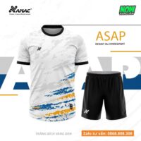 Bộ quần áo bóng đá thiết kế Amac ASAP hoạ tiết núi xước nhiều màu xanh blue nâu xám 1