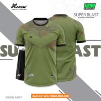 Bộ quần áo bóng đá thiết kế Amac Super Blast hoạ tiết chữ V ngực nhiều màu trắng tím 2