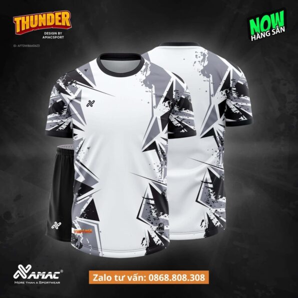 Bộ quần áo bóng đá thiết kế Amac Thunder nhiều màu