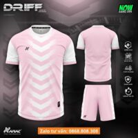 Bộ quần áo bóng đá thiết kế Driff chính hãng Amac nhiều màu hồng