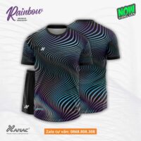 Bộ quần áo bóng đá thiết kế Rainbow Amac hoạ tiết liver 2223 nhiều màu đen 1
