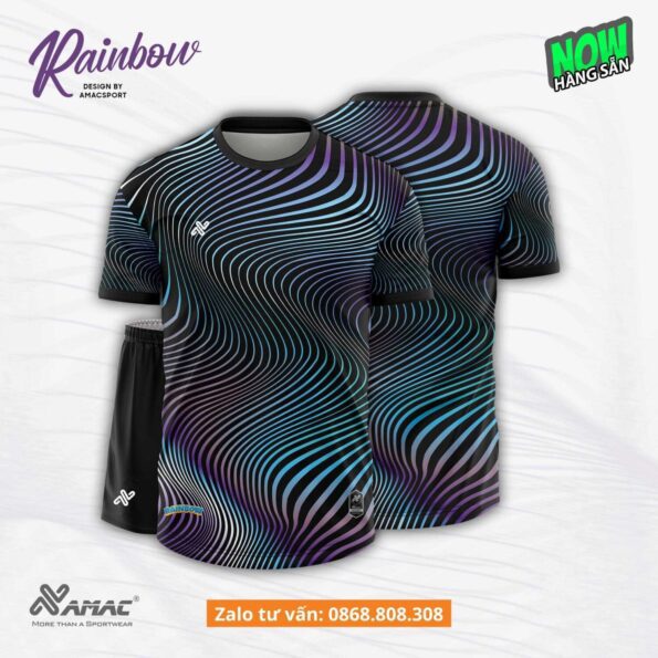 Bộ quần áo bóng đá thiết kế Rainbow Amac hoạ tiết liver 22/23 nhiều màu