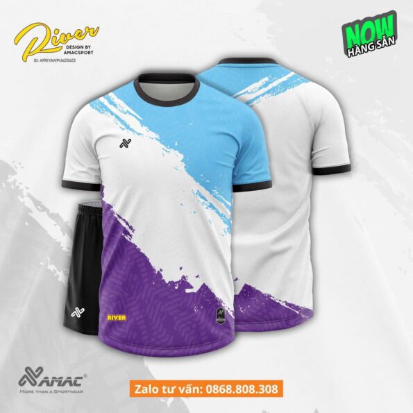 Bộ quần áo bóng đá thiết kế River Amac nhiều màu