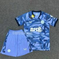 Bộ quần áo đá banh clb bóng đá Aston Villa 2324 Third mẫu thứ 3 màu xanh mặt trước