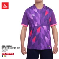 Bộ quần áo đá banh mẫu thiết kế Kamito Champion Nam Nữa chính hãng tím 1