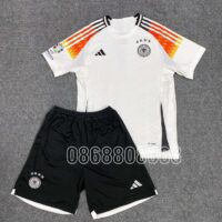 Bộ quần áo đá bóng đội tuyển đức Euro 2024 Germany sân nhà màu trắng spf thái quần trắng