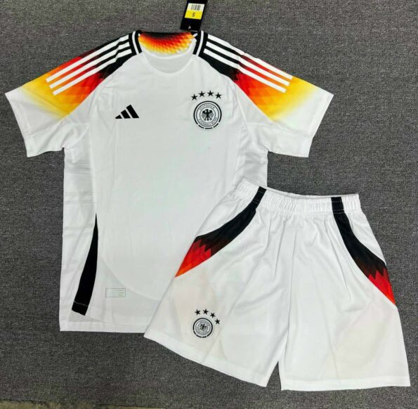 Bộ quần áo đá bóng đội tuyển đức Euro 2024 Germany sân nhà màu trắng spf thái
