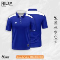 Bộ quần áo polo Amac Polder đồng phục di chuyển nhiều màu xanh blue