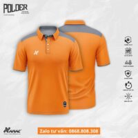 Bộ quần áo polo Amac Polder đồng phục di chuyển nhiều màu xanh blue
