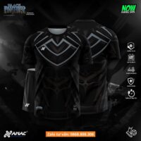 Bộ quần áo bóng đá thiết kế Black Panther Amac hoạ tiết báo vằn công nghệ nhiều màu đỏ ca,