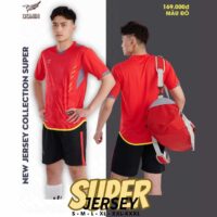 Bộ quần áo bóng đá thiết kế Domin Super Jersey nhiều màu xanh biển
