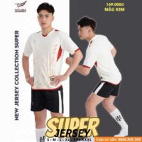 Bộ quần áo bóng đá thiết kế Domin Super Jersey nhiều màu xanh biển