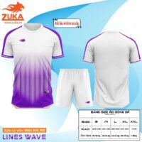 Bộ quần áo bóng đá thiết kế Zuka Wave hoạ tiết linebox vải mè kim nhiều màu