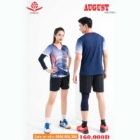 Bộ quần áo thể thao bóng chuyền Overate August Volleyball Size Nam Nữ nhiều màu than