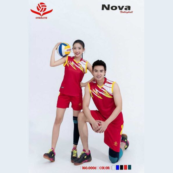 Bộ quần áo thể thao bóng chuyền Overate Nova Volleyball Size Nam Nữ nhiều màu
