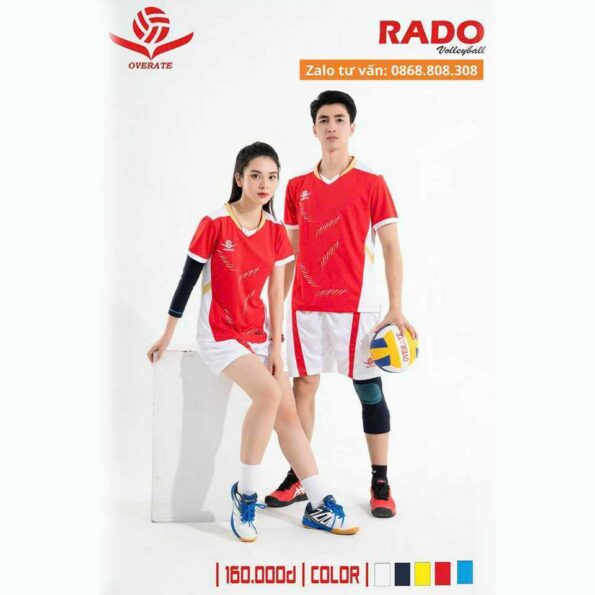 Bộ quần áo thể thao bóng chuyền Overate Rado Volleyball Size Nam Nữ nhiều màu