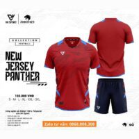 Bộ quần áo bóng đá VH Sport Panther vải sợi mè dệt mỏng nhẹ thoáng khí nhiều màu vàng be