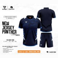 Bộ quần áo bóng đá VH Sport Panther vải sợi mè dệt mỏng nhẹ thoáng khí nhiều màu vàng be