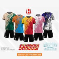 Bộ quần áo bóng đá thiết kế HIGO SHADOW hoạ tiết kết nối layer nhiều màu