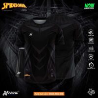 Bộ quần áo bóng đá thiết kế Spider Man Amac hoạ tiết nhền nhện nhiều màu tím
