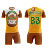 Bộ quần áo bóng đá thiết kế Bia Tiger – Bia Saigon – Bia Heineken 2 màu xanh trắng