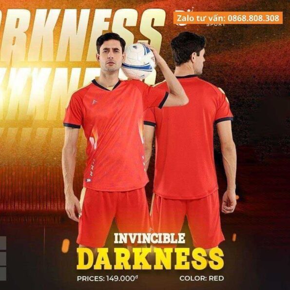 Bộ quần áo đá bóng Kaiwin Invincible Darkness mới chính hãng giá rẻ vải sợi mè nhiều màu giá rẻ