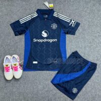 Bộ quần áo bóng đá MU 24 25 Sân khách Manchester United Snapdragon màu xanh than mùa 2024 2025
