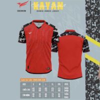 Bộ quần áo bóng đá thiết kế Domin Kayan Jersey vải Fex thái nhiều màu trắng