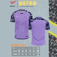 Bộ quần áo bóng đá thiết kế Domin Kayan Jersey vải Fex thái nhiều màu trắng