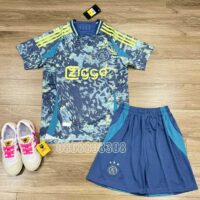 Áo bóng đá Ziggo Ajax 2024 màu xanh sân khách 23 24 sân khách vải thái mịn thái mặt trước