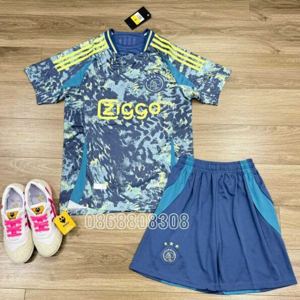 Áo bóng đá Ziggo Ajax 2024 màu xanh sân khách 23/24 sân khách vải thái mịn thái