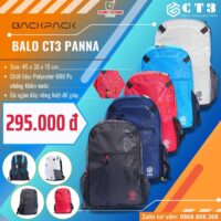 Ba lô thể thao thời trang balo ct3 panna chính hãng có ngăn đựng giày nhiều màu đen 1
